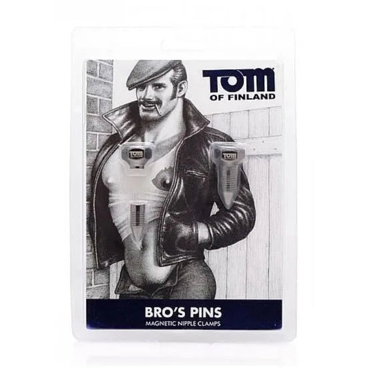 Tom Of Finland "Bro's Pins" Magnetic Nipple Clamps