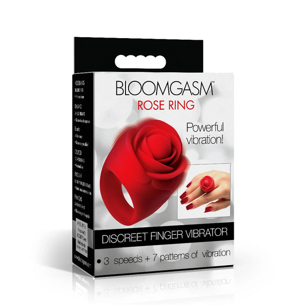 Bloomgasm ''Rose'' Ring Discreet Finger Vibrator