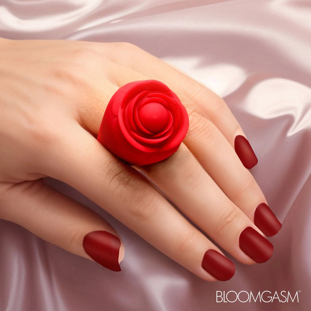 Bloomgasm ''Rose'' Ring Discreet Finger Vibrator