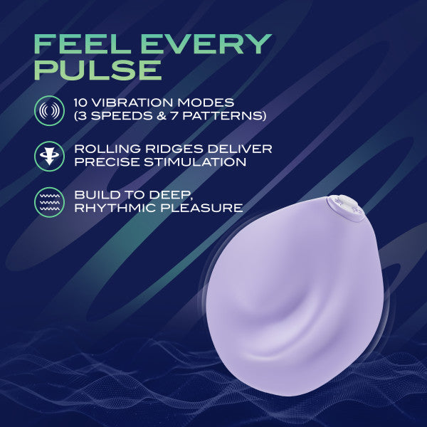UrSelf PulsePad lavender silicone grinding vibrator with remote