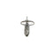 Rouge SS &quot;Hollow Beaded Probe&quot; & Cock Ring - 1cm thick