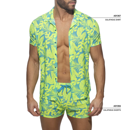 Addicted Calatheas Shirt - Neon Yellow