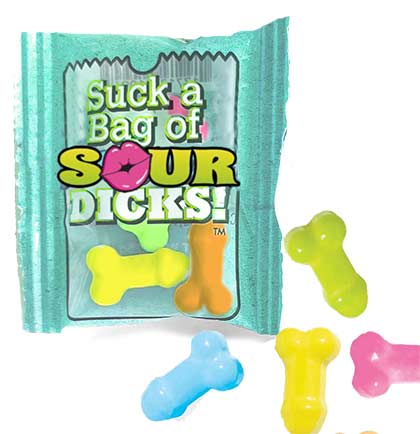 Suck a Bag of Sour Dicks Candy(Small Bag) 4.25g