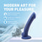Avant D10 Ergo Mini Dual Density Dildo - Indigo