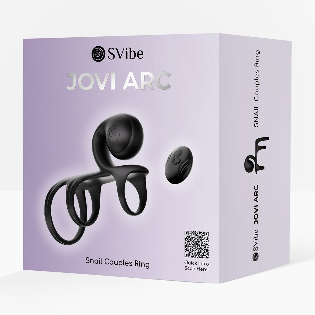 SVibe Snail Jovi Arc Couples Ring - Noir Haze - view 2