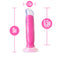 Neo Elite 'Glow In The Dark' 8 inch Dildo -Pink