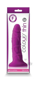 Colours Pleasures Thin 5 In Dildo -Purple
