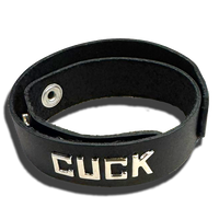 Leather Wordband Collar - Cuck