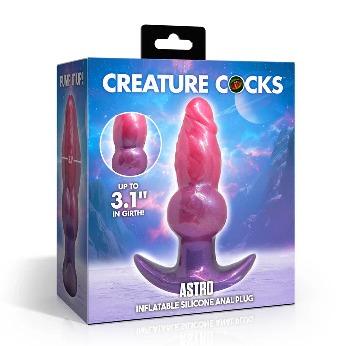 Creature Cocks 'Astro' Inflatable Silicone Anal Plug