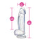 Naturally Yours - Bling - Sparkling Clear Dildo 7.5"