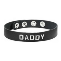 Leather Wordband Collar - Daddy