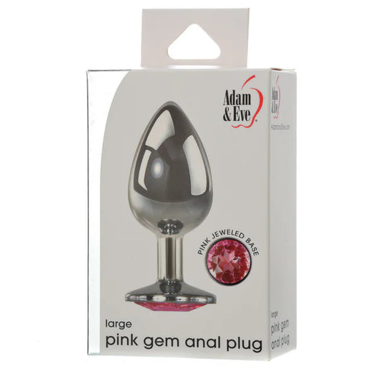 Adam & Eve 'Pink' Gem Anal Plug -Large