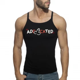Addicted Dick Addickted Tank Top - Black