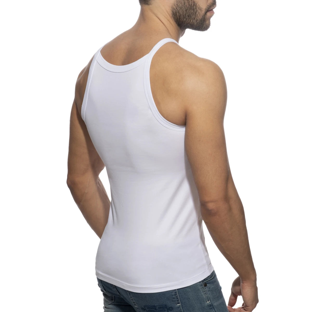 Addicted Dick Addickted Tank Top - White