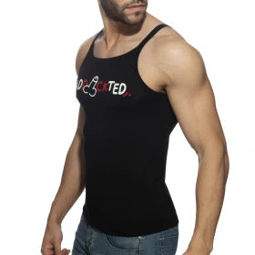 Addicted Dick Addickted Tank Top - Black