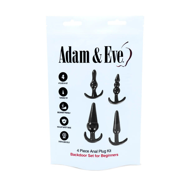Adam & Eve 4-Piece Anal Plug Kit (Bag)
