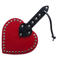 ROUGE Leather 'Heart' Paddle -Red