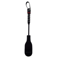 Rouge Mini Leather Oval Paddle Crop 10" -Black