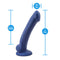 Avant D10 Ergo Mini Dual Density Dildo - Indigo