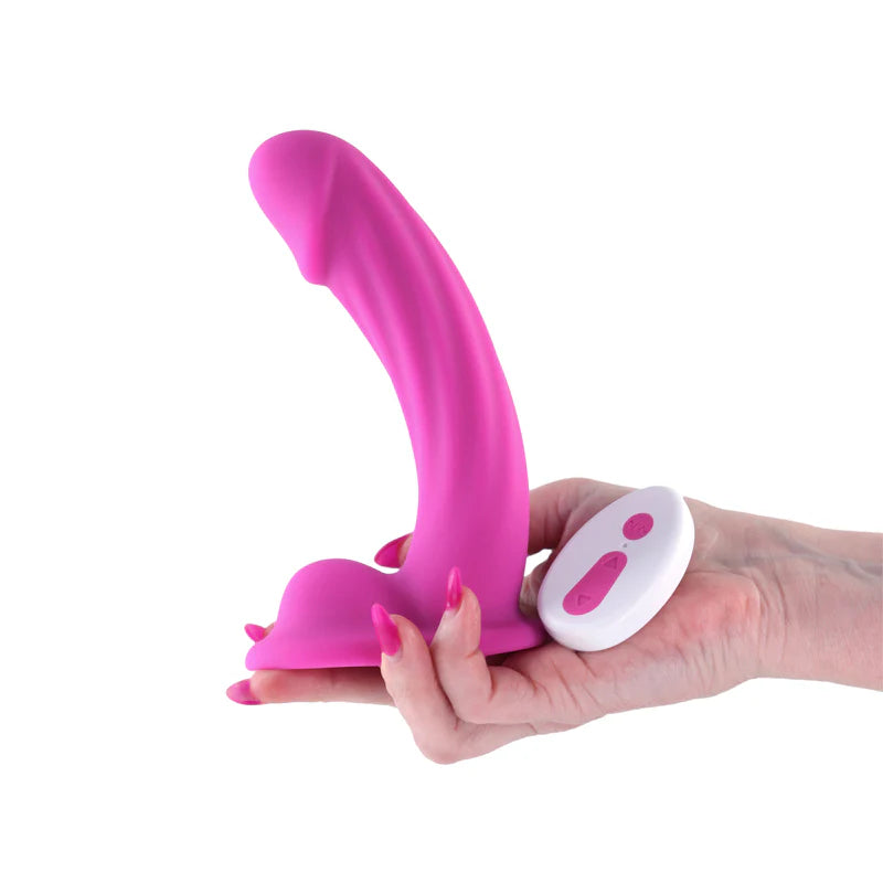 Colours 'Curve' Vibrating 6" Dildo -Pink