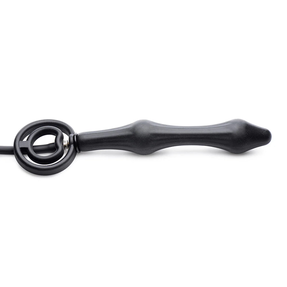 MS 'Devils Rattle' Inflatable Anal Plug w/ Cock and Ball Ring