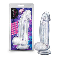 Naturally Yours - Bling - Sparkling Clear Dildo 7.5