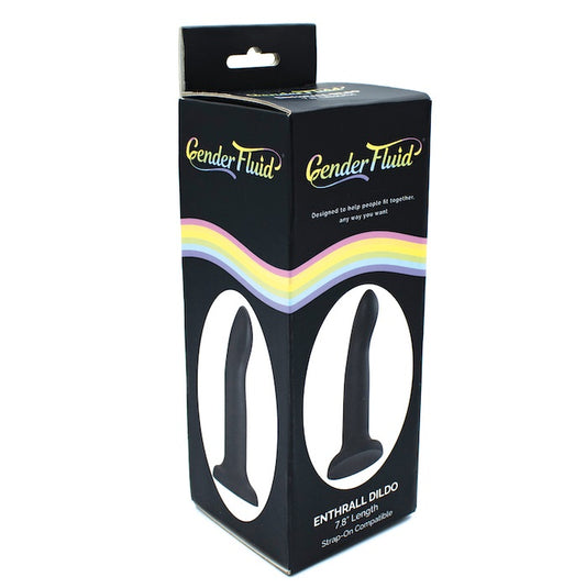 Gender Fluid 7.8inch Enthrall Strap On Dildo –Black