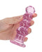 Real Rock 5.5" Curvy Clear Dildo -Pink