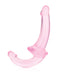 RealRock Crystal Clear 6″ Strapless Strap-On -Pink