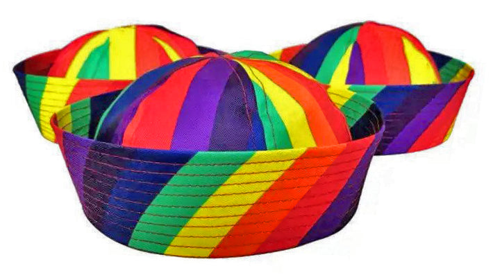 Rainbow Sailor Hat - Polyester
