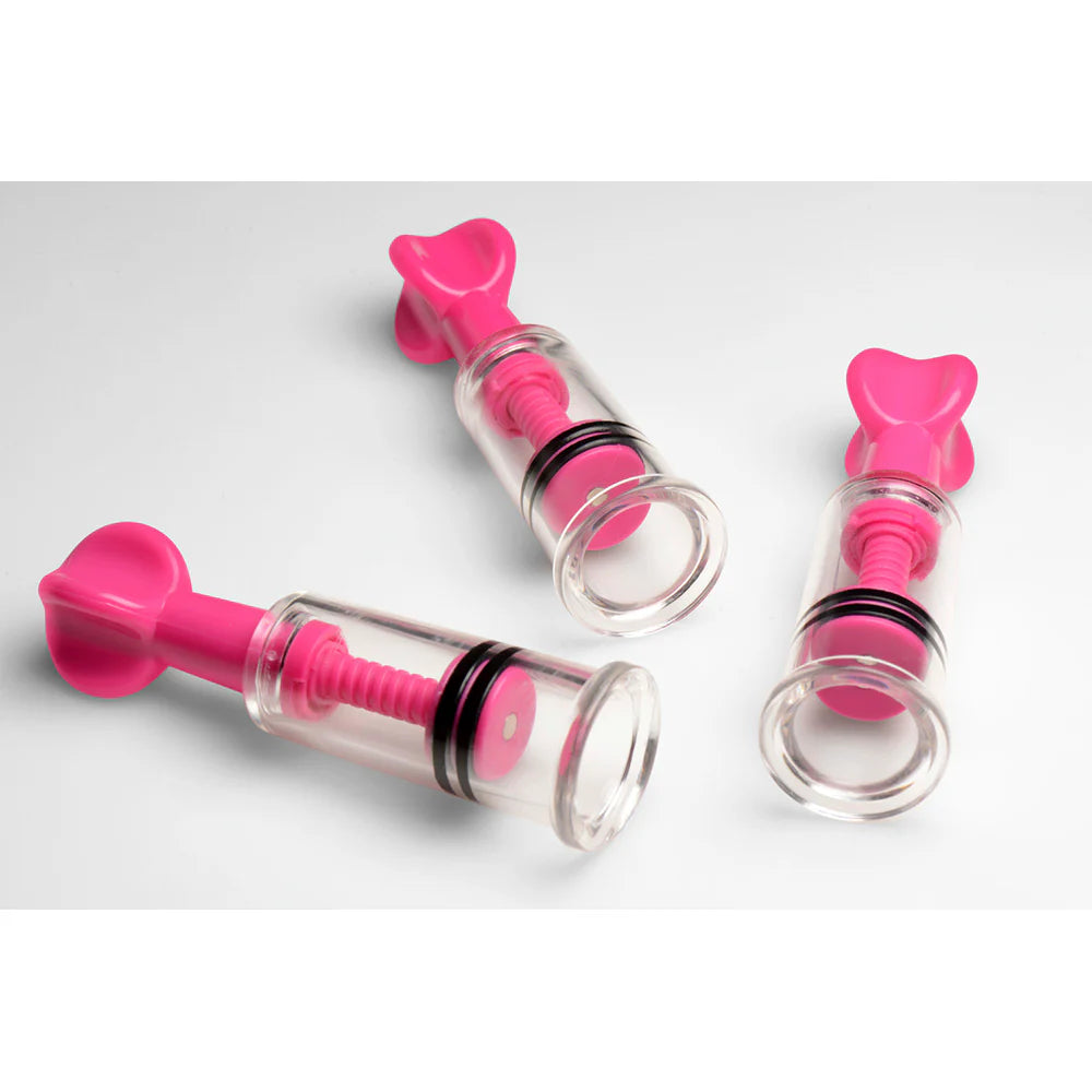 MAXtwist Clit & Nipple Triple Sucker Set -Pink
