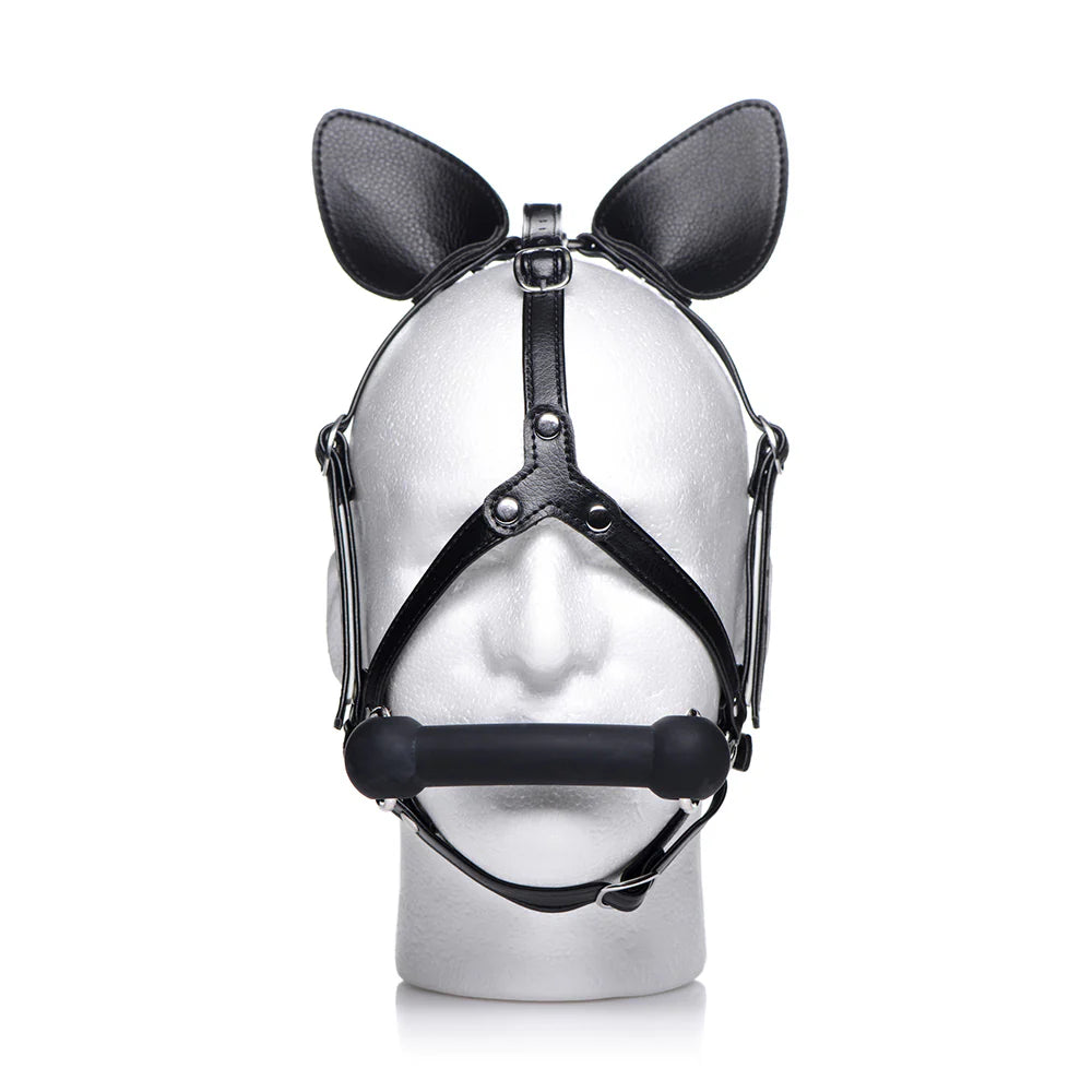 MS ''Dark Horse'' Pony Head Harness w/ Silicone Bit