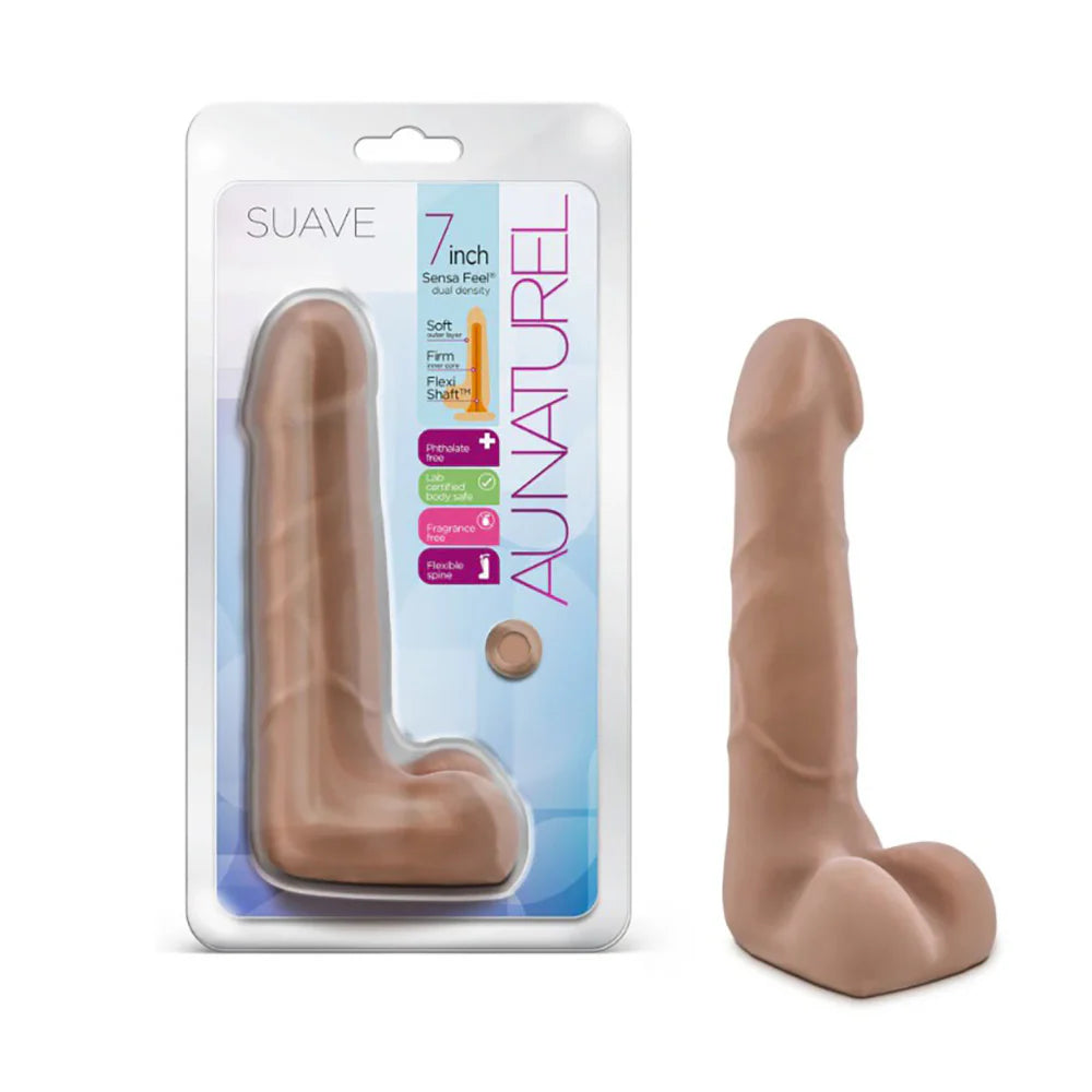Au Naturel Suave Dual Density Dildo 7"