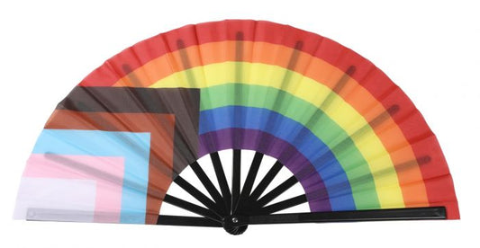 Progress Pride Hand Fan - Plastic