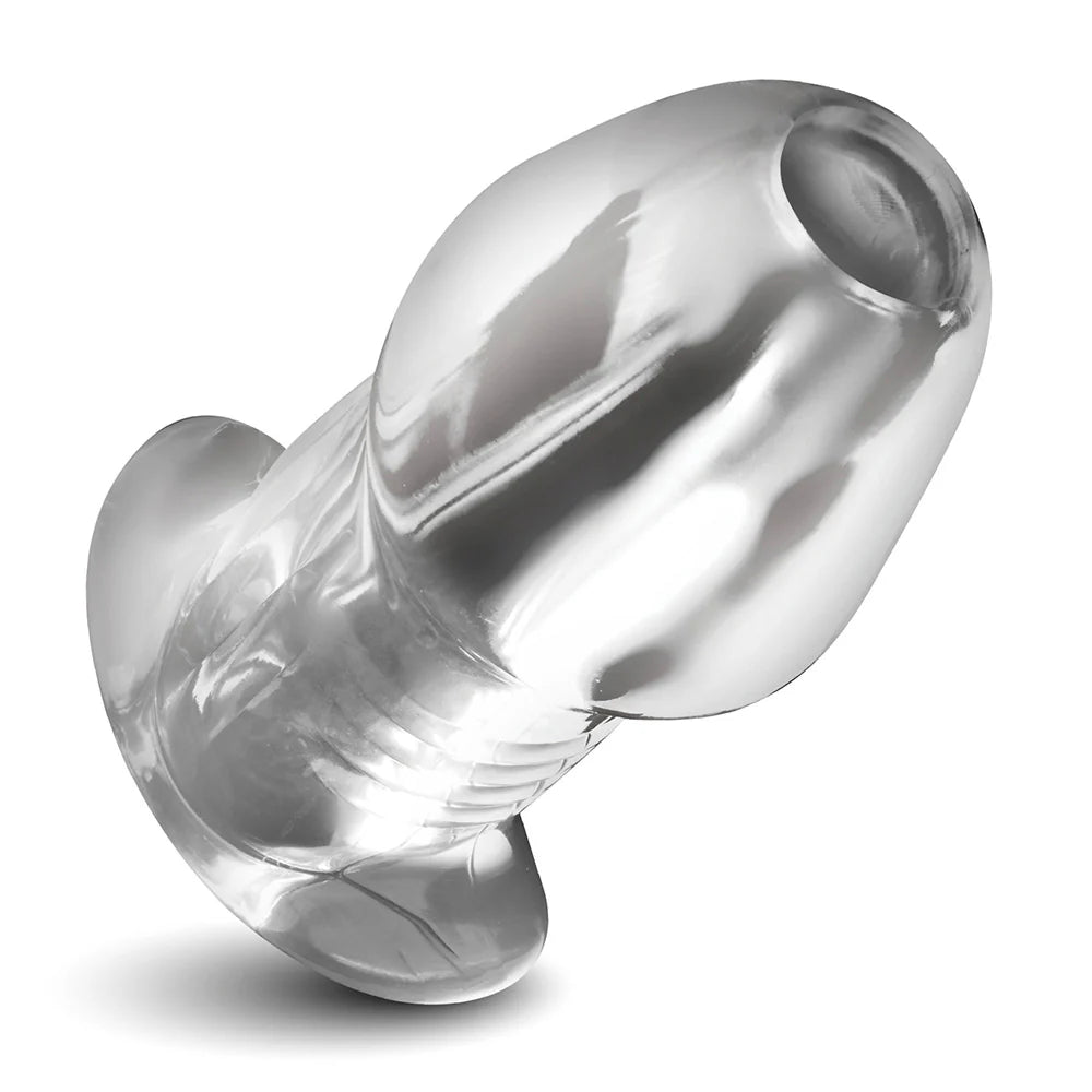 MS Dicked Clear Hollow Anal Plug - X-Large