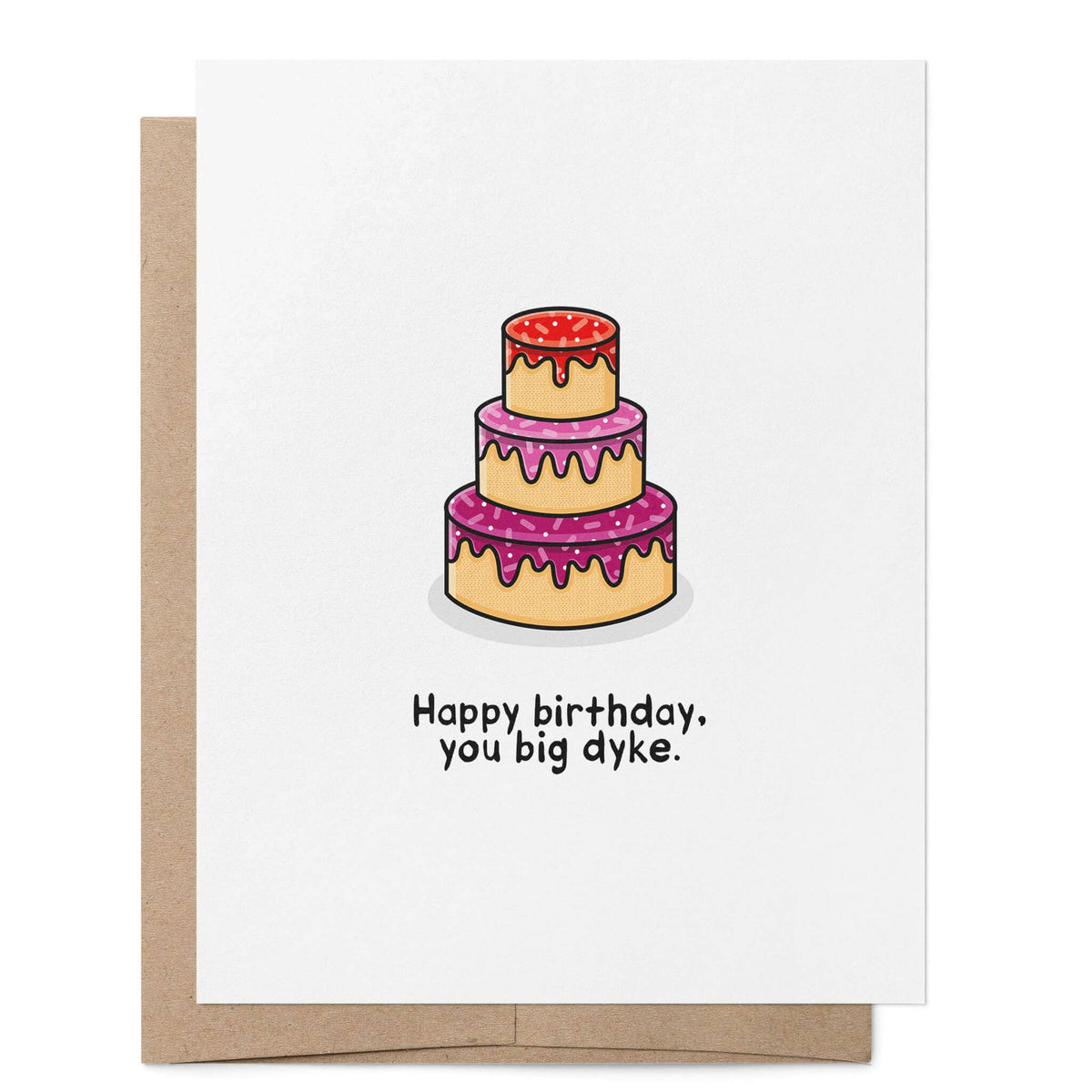 Happy Birthday You Big Dyke card