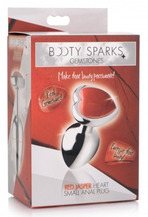Booty Sparks "Red Jasper Heart" Anal Plug -Small