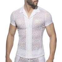 Addicted Flowery Lace Shirt - White