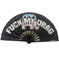 Fuck My Drag Pride Hand Fan - Wooden