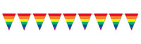 Rainbow Pendant Flag Set