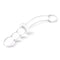 Glas 12" Girthy Ribbed G-Spot Dildo With Handle Grip