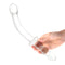 Glas 12" Girthy Ribbed G-Spot Dildo With Handle Grip