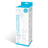 Glas 12" Girthy Ribbed G-Spot Dildo With Handle Grip