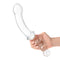 Glas 12.5" Girthy Double Sided Dong With Anal Bead Grip Handle