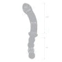Glas 12.5" Girthy Double Sided Dong With Anal Bead Grip Handle