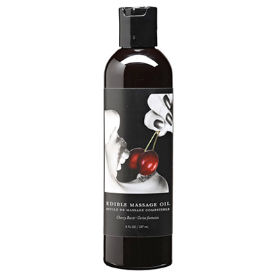 Earthly Body Edible Massage Oil Cherry 8oz