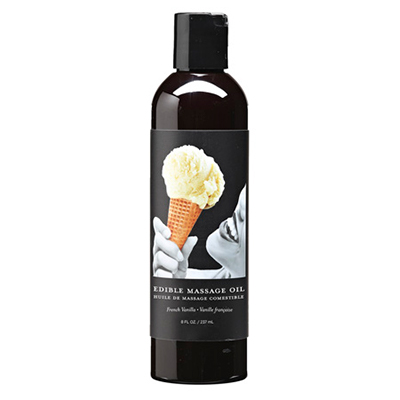 Earthly Body Edible Massage Oil Vanilla 8oz