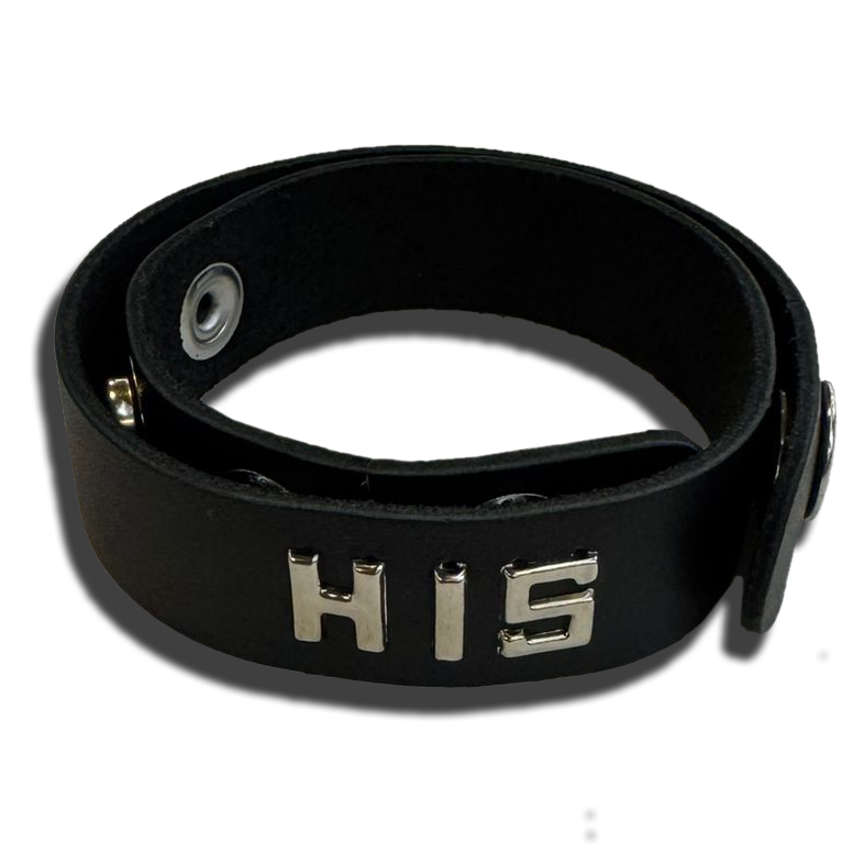 Leather Wordband Collar - His