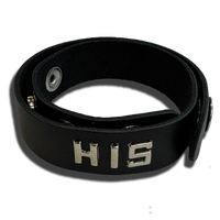 Leather Wordband Collar - His