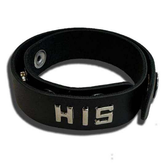 Leather Wordband Collar - His